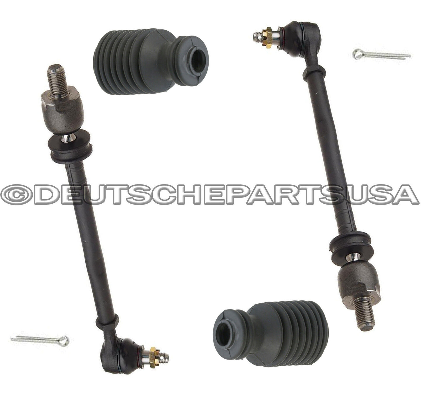 Steering Tie Rod Rods + Rack Boot Boots for Porsche 928 928S S 92834703110 SET 4