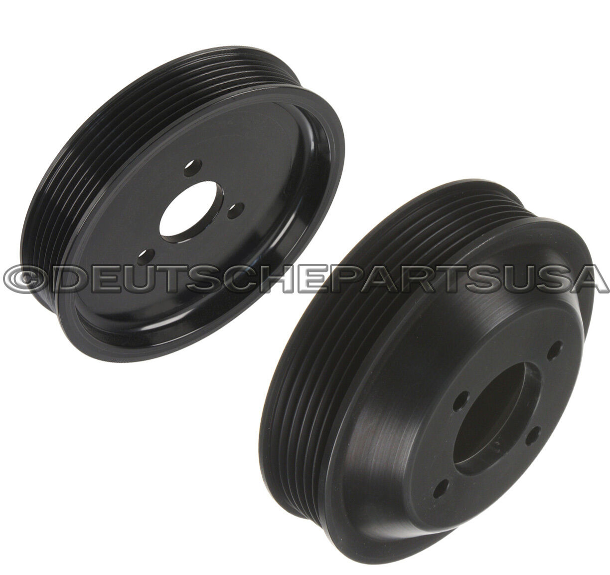 Power Steering Pump Pulley + Water Pump Pulley Set 2 for BMW E46 E39 330i X5 Z3
