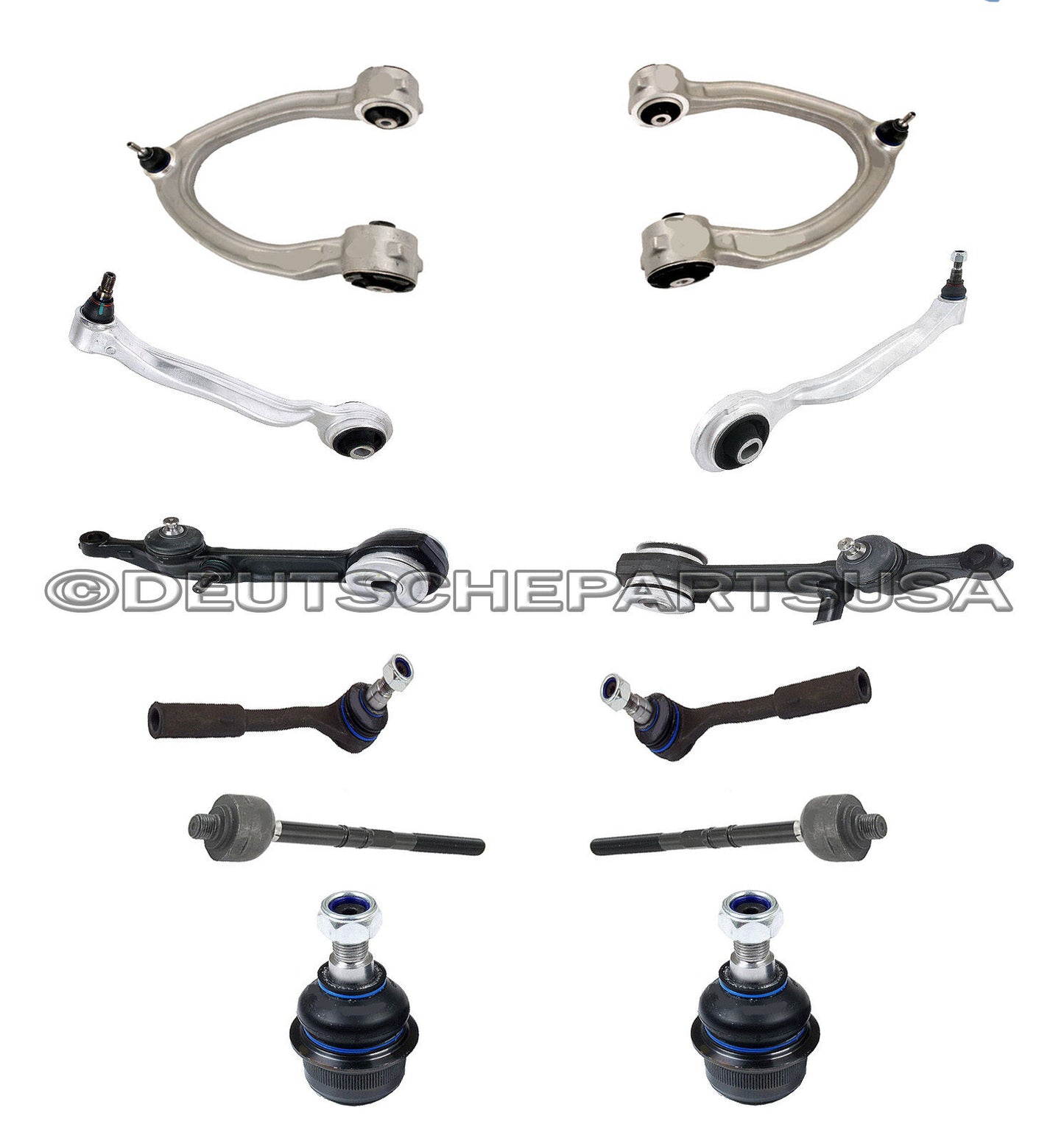 Mercedes W220 S500 S430 Control Thrust Arm Ball Joints Tie Rods SUSPENSION KIT