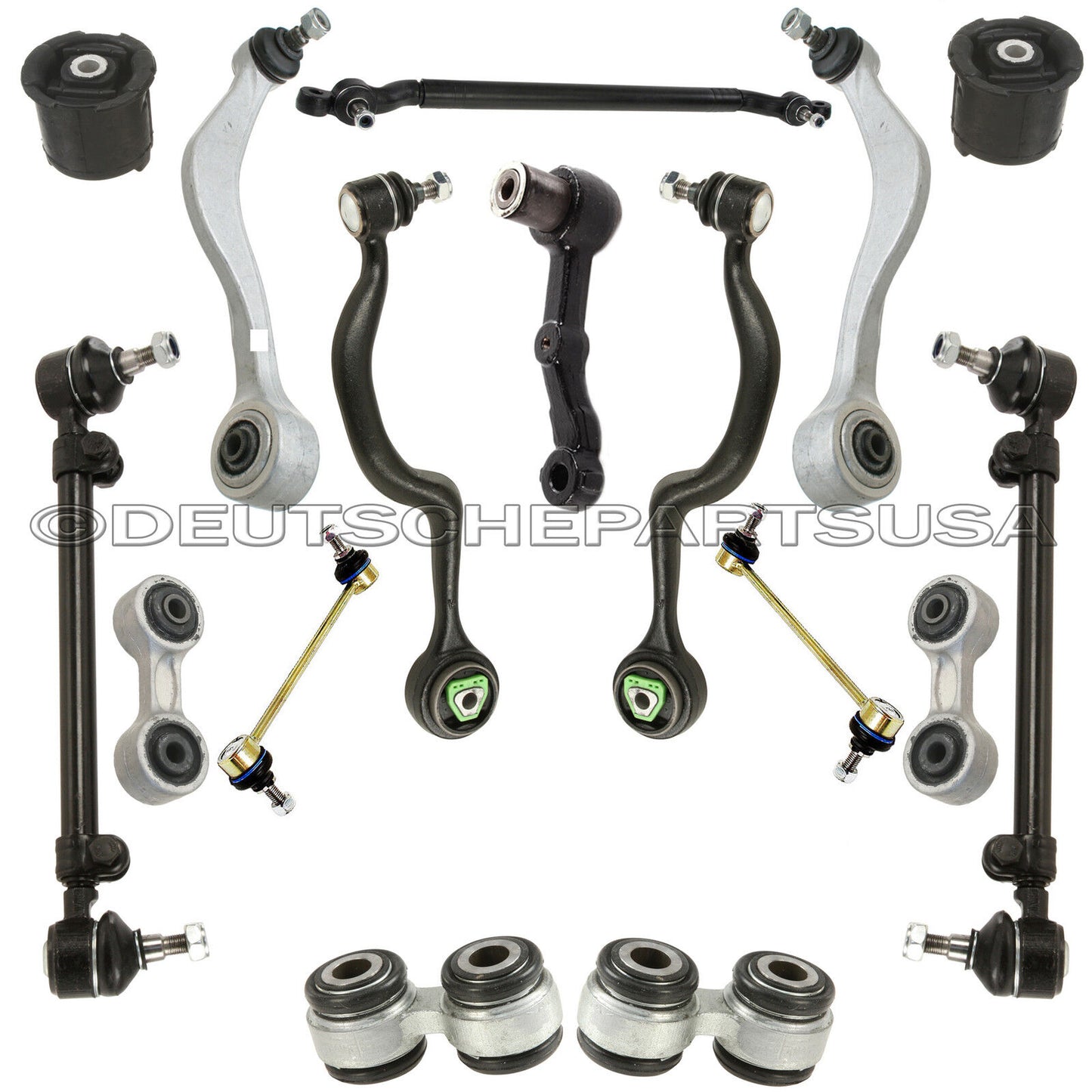 FRONT REAR Control Arm BALL JOINT JOINTS Tie Rod Kit 16 for BMW E34 525i 535i